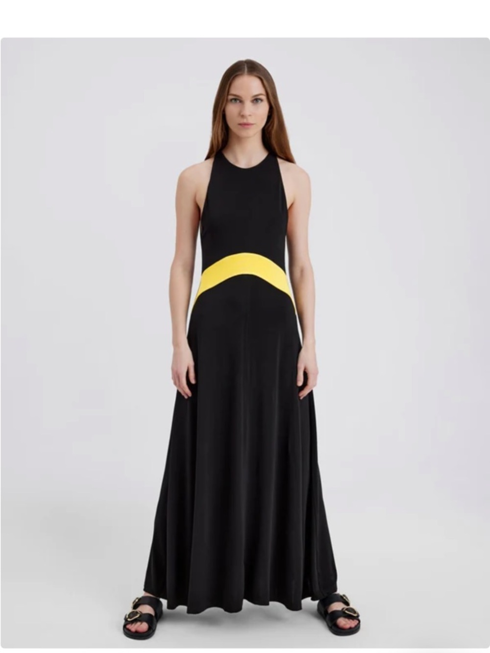 Solid & Striped x Sofia Richie Grainge The Jonati Dress In Noir Size M NWT